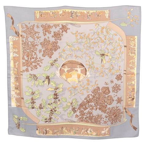 niege d'antan hermes|HERMES Silk Neige d'Antan Scarf 90 1510871 .